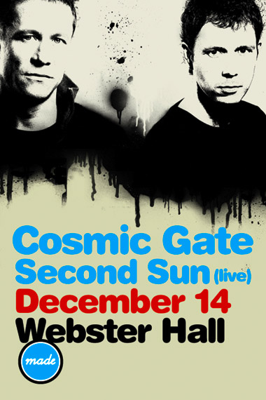 Cosmic Gate, Second Sun (live), December 14, Webster Hall