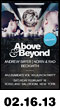 02.16.13: Above & Beyond with Andrew Bayer, Norin & Rad, and Beckwith at Roseland Ballroom